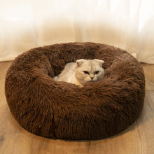 Round Plush Pet Bed — Cat & Dog Cave Bed, Ultra-Soft Winter Warm