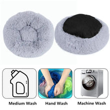 Round Plush Pet Bed — Cat & Dog Cave Bed, Ultra-Soft Winter Warm