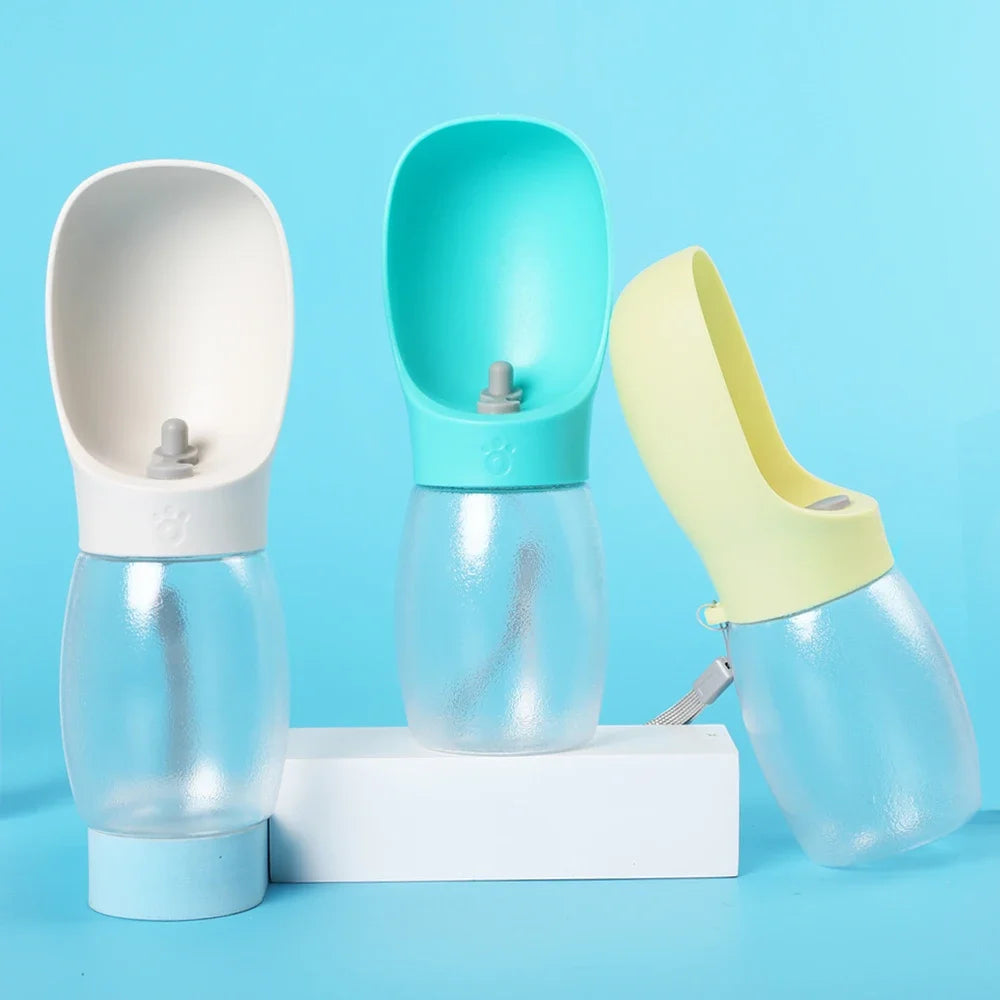 Portable Pet Water Bottle — 300ml Leak-Proof Drinking Bowl for Walks