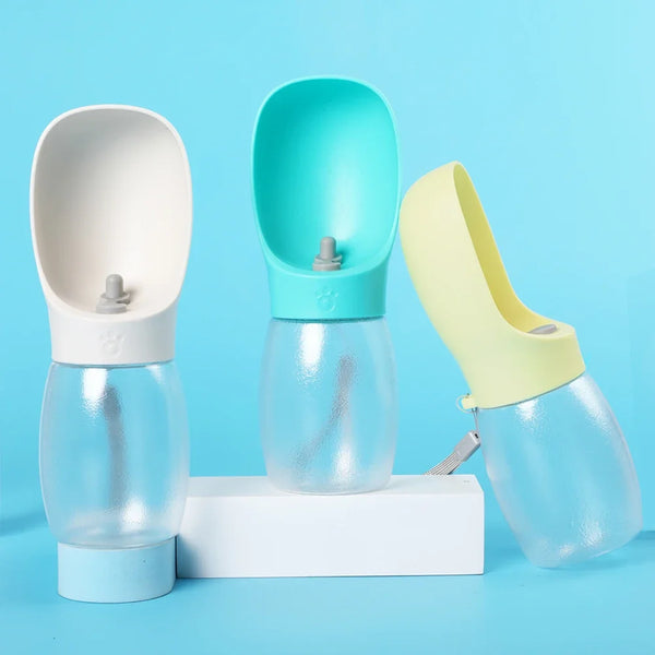 Portable Pet Water Bottle — 300ml Leak-Proof Drinking Bowl for Walks