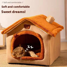 All-Season Dog House Bed – Removable, Washable Enclosed Bed
