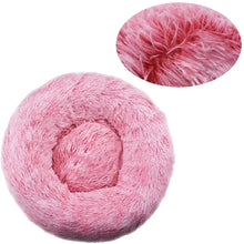 Round Plush Dog Bed – Deep Cushioned Nest for Medium & Large Dogs