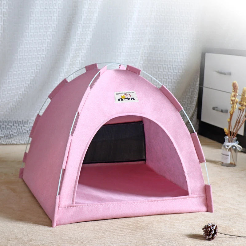 Four Seasons Pet Tent – Foldable Breathable House for Cats & Dogs
