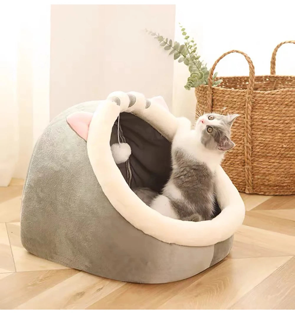 Snug Cave Pet Tent – Self-Warming Bed for Cats & Small Dogs