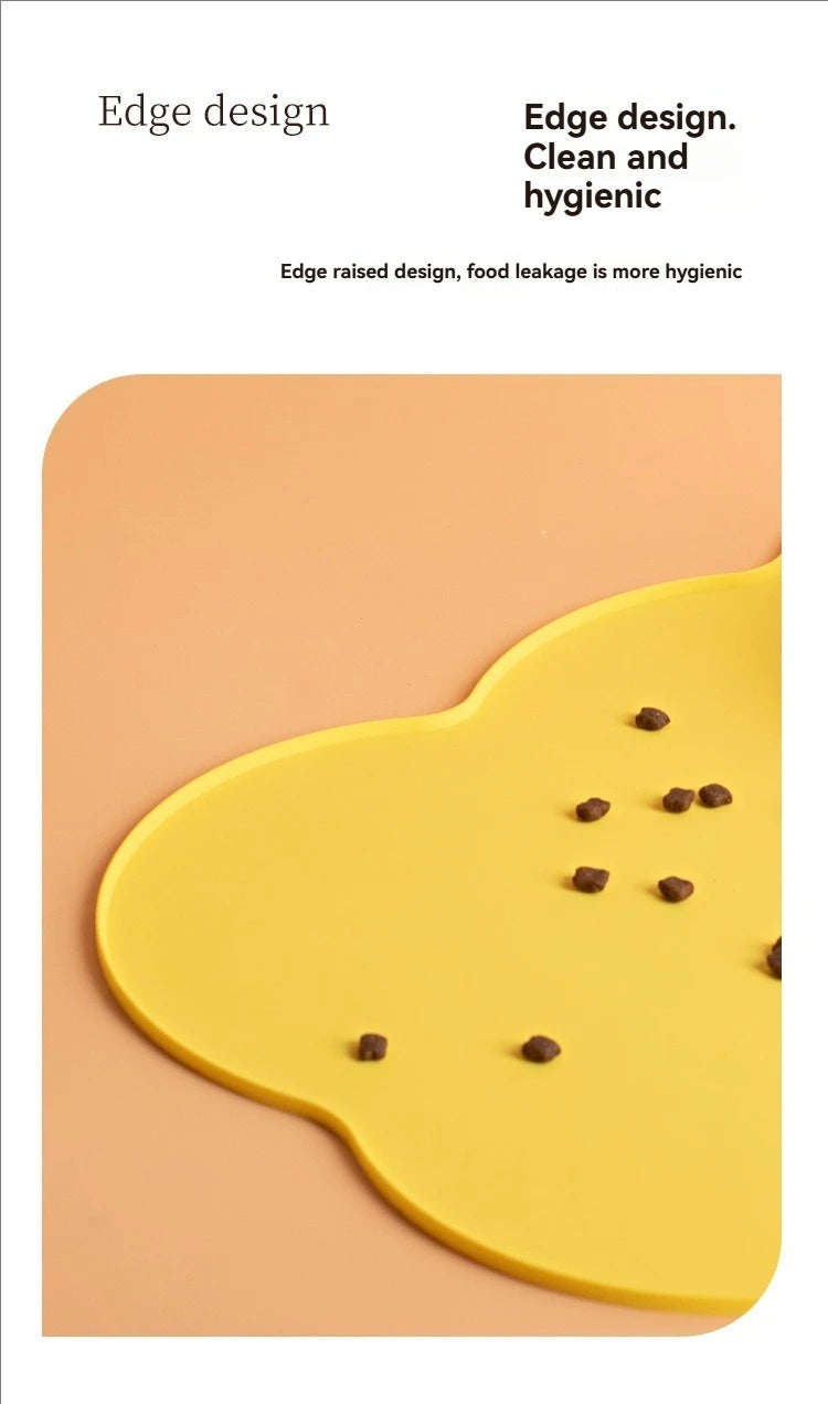 Silicone Pet Feeding Mat — Waterproof Non-Slip Bowl Mat