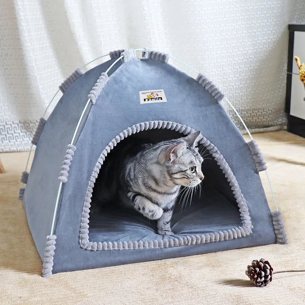 Four Seasons Pet Tent – Foldable Breathable House for Cats & Dogs
