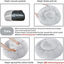 Round Plush Pet Bed — Cat & Dog Cave Bed, Ultra-Soft Winter Warm