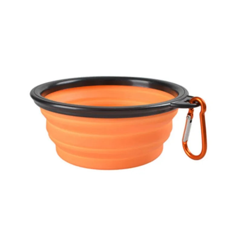 Collapsible Silicone Travel Bowl — Portable Pet Food & Water Bowl