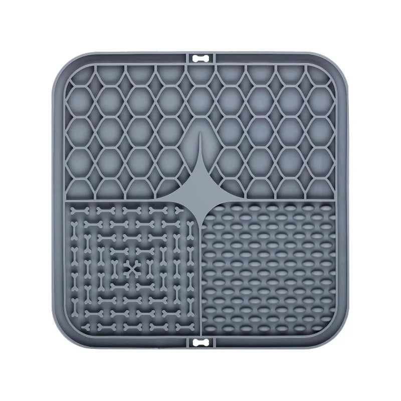 Silicone Lick Mat — Slow Feeder Enrichment Mat for Dogs & Cats