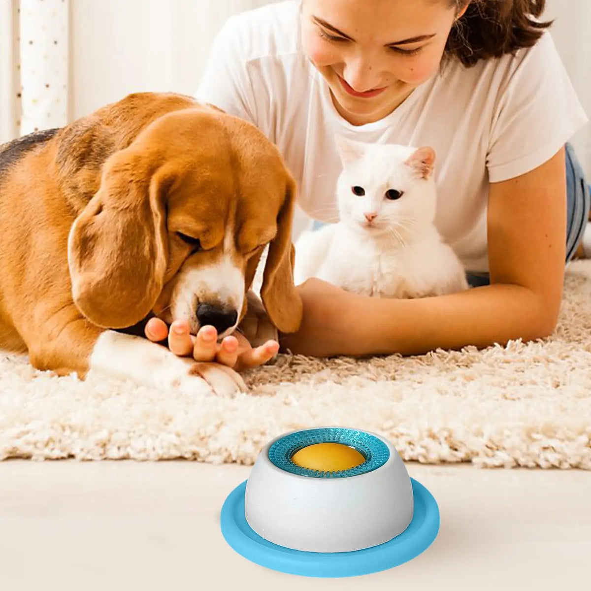 Slow Feeder Puzzle Toy — Interactive Treat Dispenser for Dogs