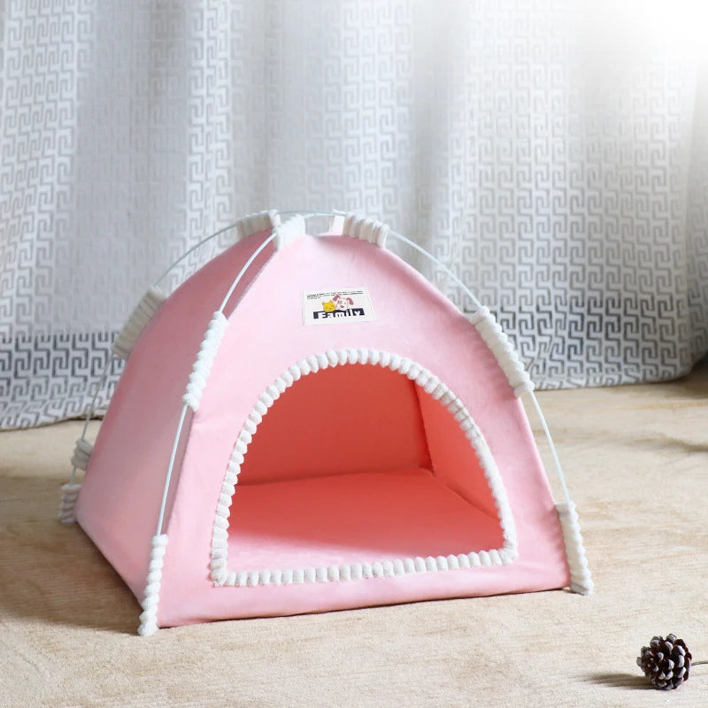 Four Seasons Pet Tent – Foldable Breathable House for Cats & Dogs