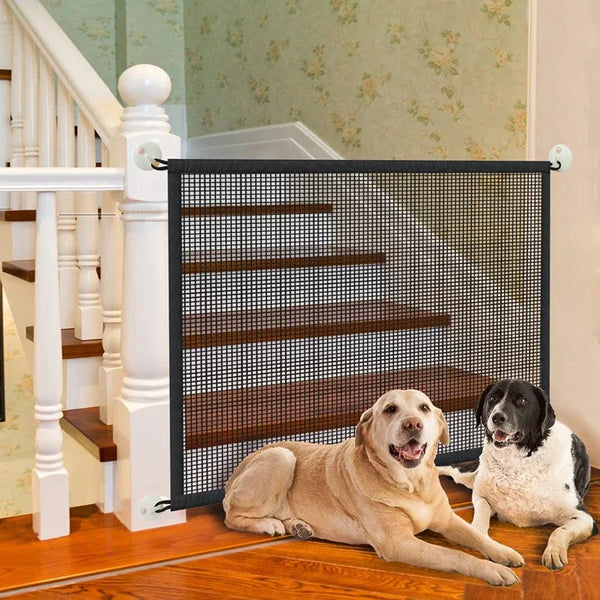 Folding Mesh Safety Gate – Portable Pet Barrier & Playpen Panel
