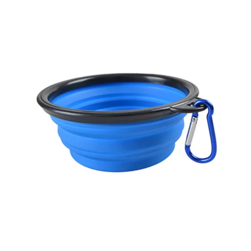 Collapsible Silicone Travel Bowl — Portable Pet Food & Water Bowl