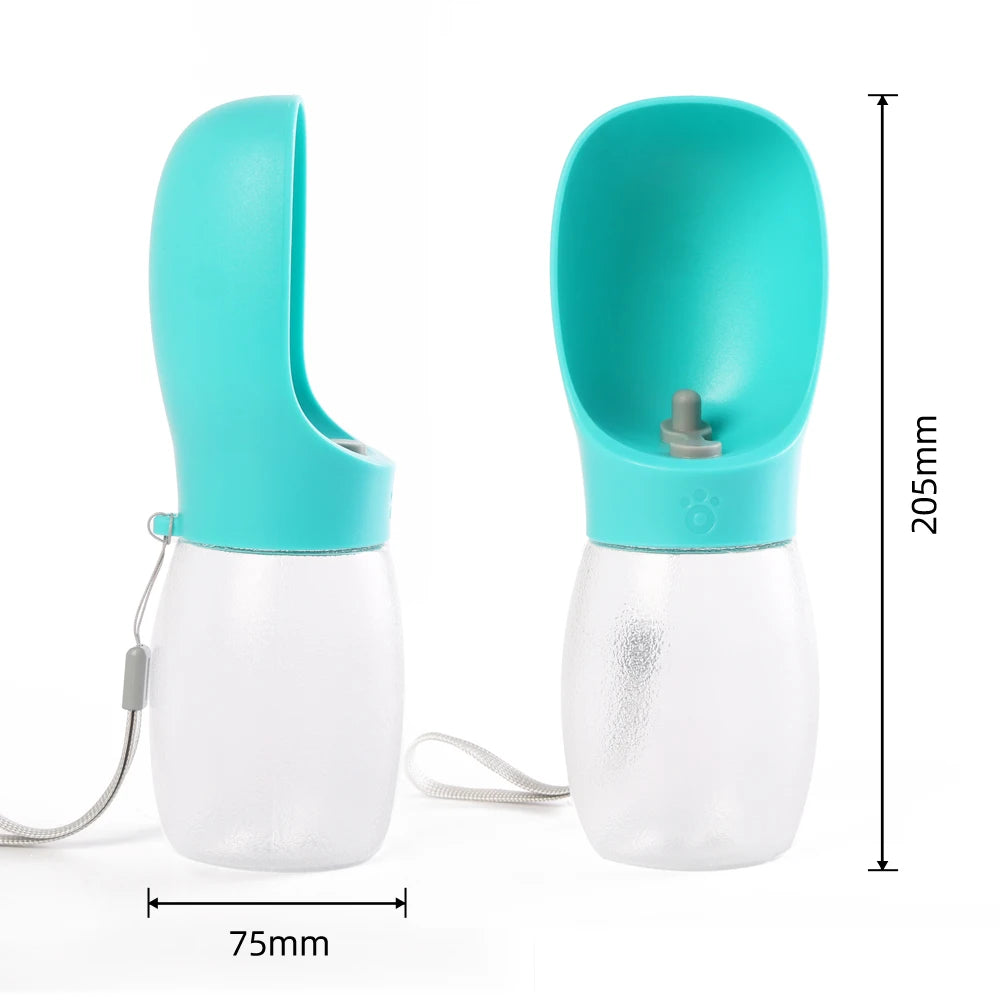 Portable Pet Water Bottle — 300ml Leak-Proof Drinking Bowl for Walks