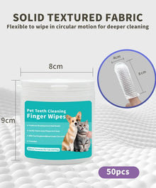 Disposable Finger Toothbrush Wipes — Dog & Cat Dental Care