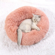Round Plush Dog Bed – Deep Cushioned Nest for Medium & Large Dogs