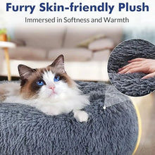 Round Plush Dog Bed – Deep Cushioned Nest for Medium & Large Dogs