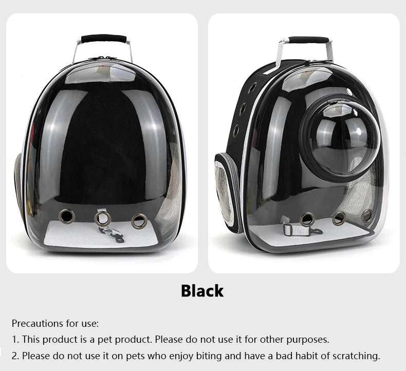Bubble Backpack Pet Carrier – See-Through Travel Bag for Cats & Small Dogs