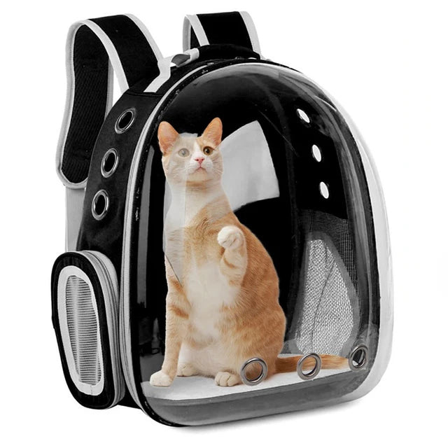 Bubble Backpack Pet Carrier – See-Through Travel Bag for Cats & Small Dogs