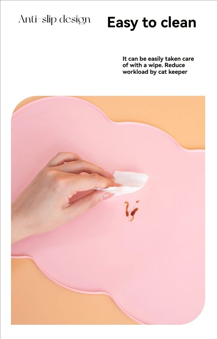 Silicone Pet Feeding Mat — Waterproof Non-Slip Bowl Mat