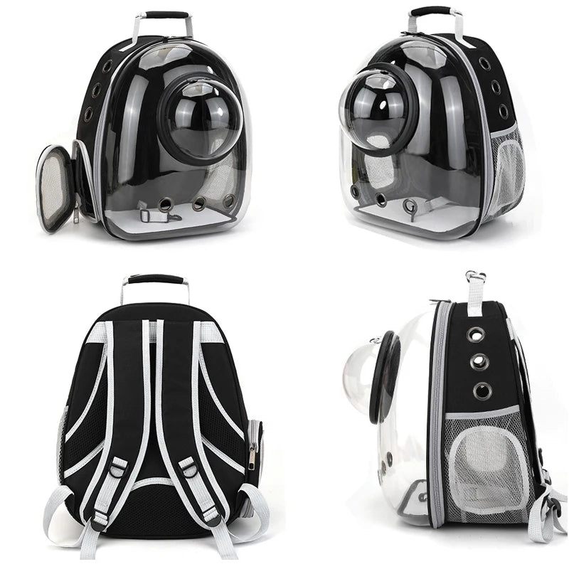 Bubble Backpack Pet Carrier – See-Through Travel Bag for Cats & Small Dogs