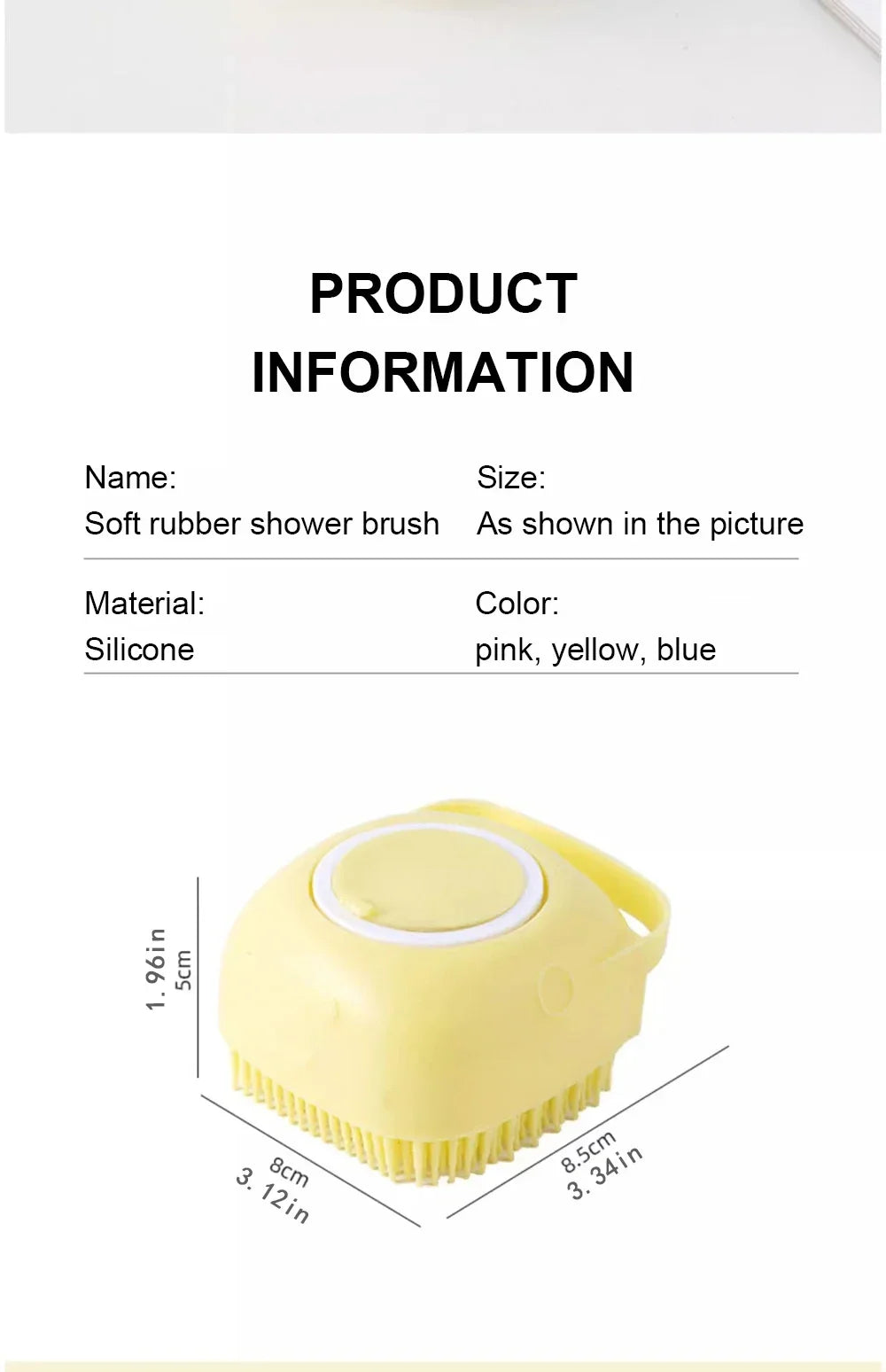 Silicone Bath Brush — Foaming Massage Brush for Dogs & Cats