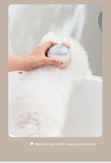 Silicone Bath Brush with Shampoo Dispenser — Grooming Massage Brush