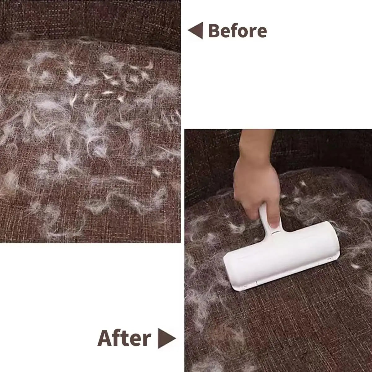 Self-Cleaning Pet Hair Remover Roller — Reusable Fur Remover