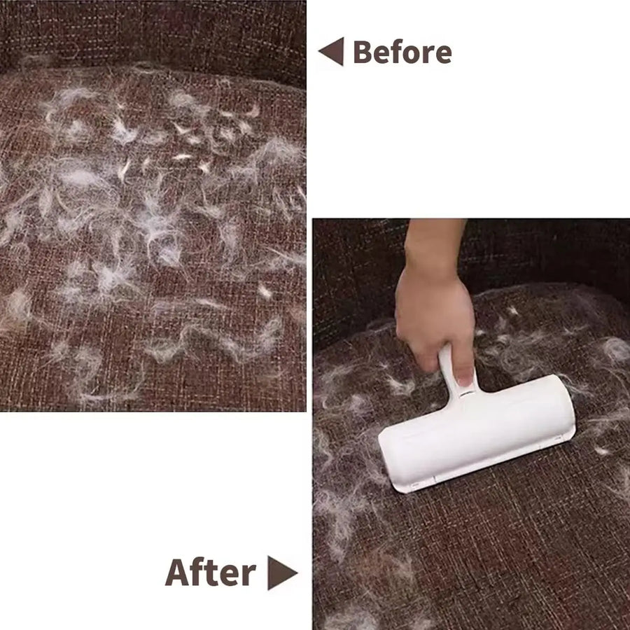 Push it back through the self-cleaning base and the hair ejects into a chamber for easy disposal.