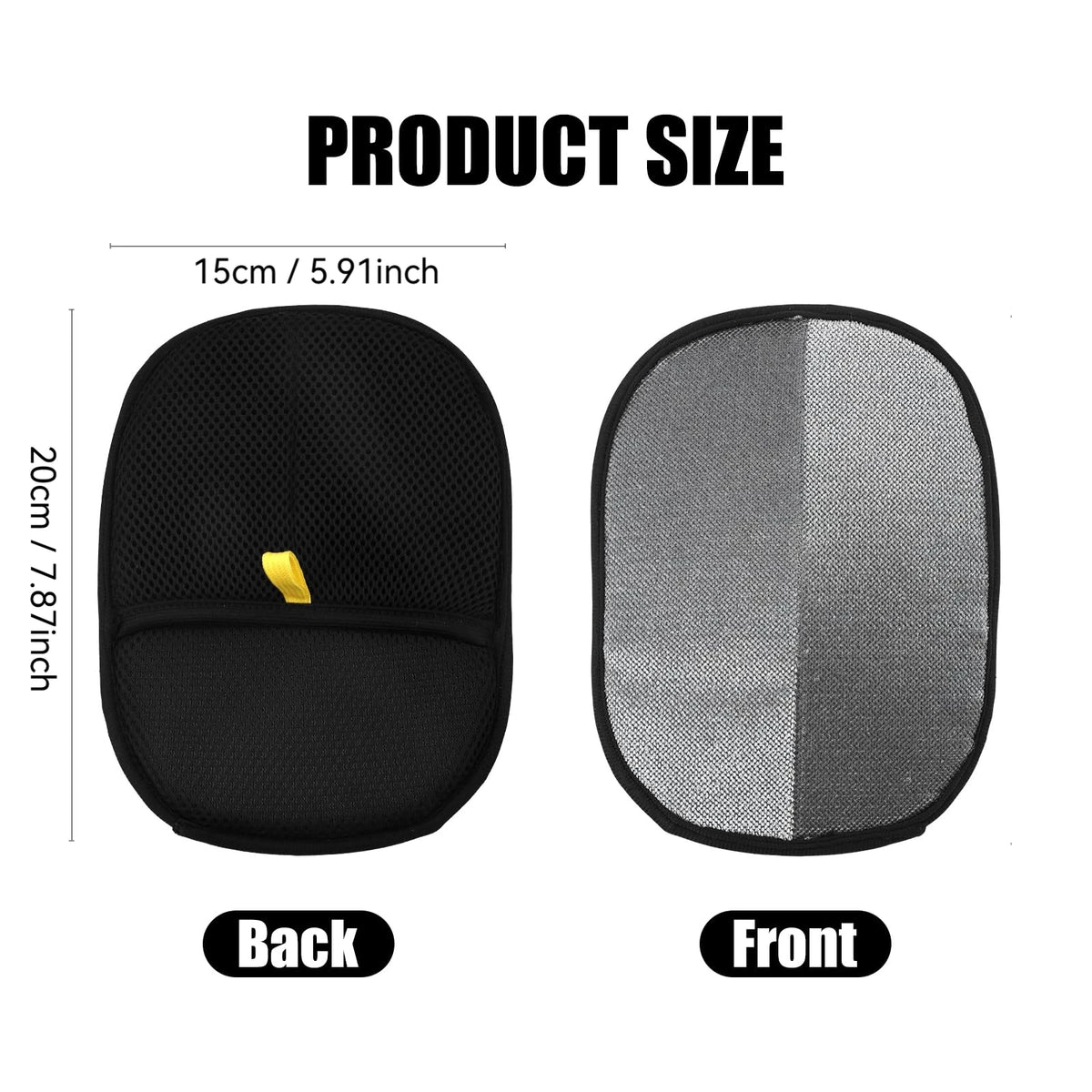 Static Grooming Gloves — Double-Sided Pet Hair Removal Gloves