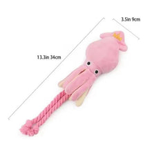 Cotton Rope Octopus Chew Toy — Sound-Emitting Dog & Cat Toy