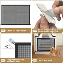 Folding Mesh Safety Gate – Portable Pet Barrier & Playpen Panel