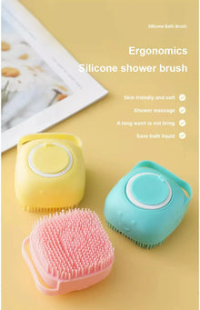 Silicone Bath Brush — Foaming Massage Brush for Dogs & Cats