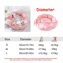 Round Plush Dog Bed – Deep Cushioned Nest for Medium & Large Dogs