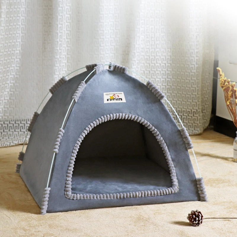 Four Seasons Pet Tent – Foldable Breathable House for Cats & Dogs
