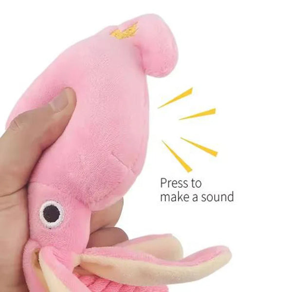 Cotton Rope Octopus Chew Toy — Sound-Emitting Dog & Cat Toy