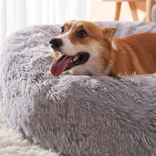Round Plush Pet Bed — Cat & Dog Cave Bed, Ultra-Soft Winter Warm