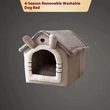 All-Season Dog House Bed – Removable, Washable Enclosed Bed