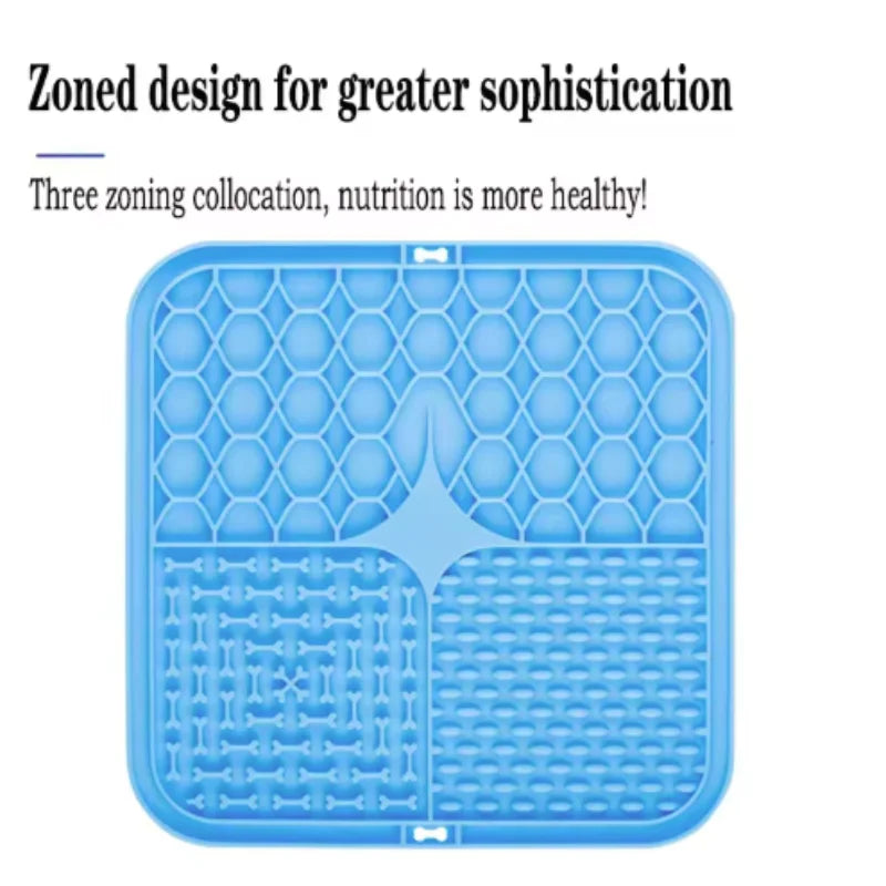 Silicone Lick Mat — Slow Feeder Enrichment Mat for Dogs & Cats