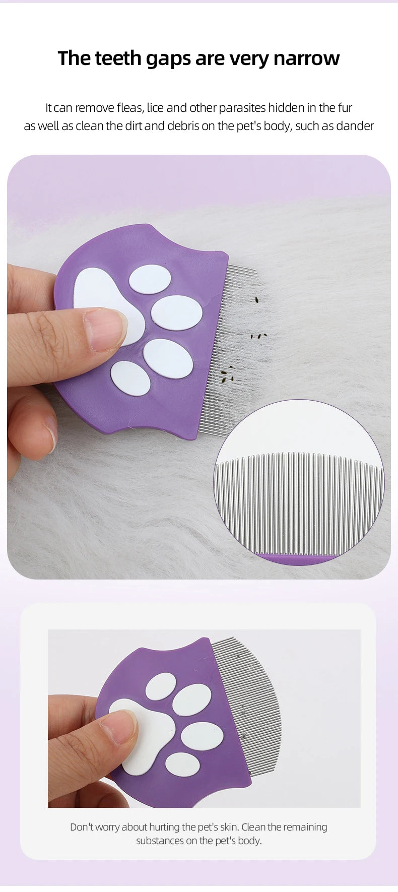 Pethouse | Mini Flea Comb