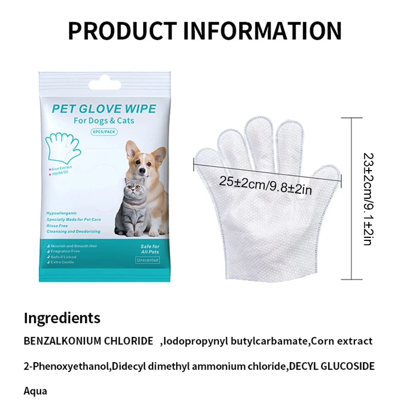 Pet Fresh Wipes & Gloves System