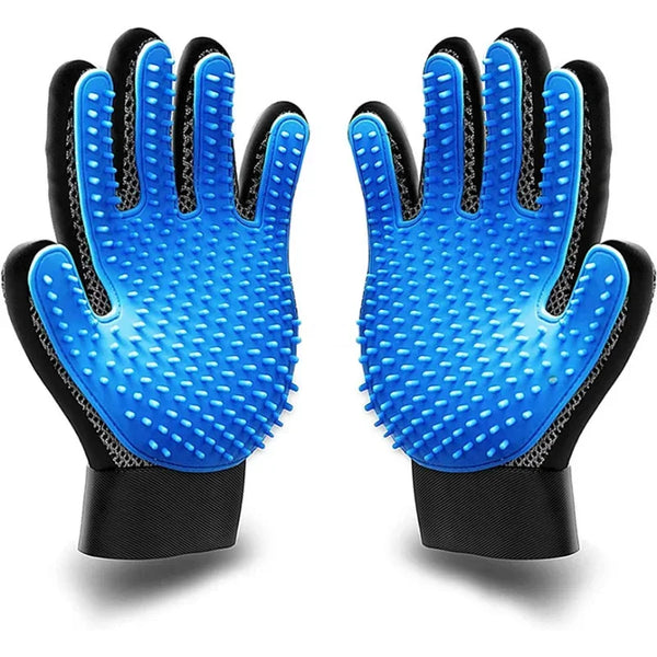 2-Sided Grooming Glove Kit — Deshedding & Bath Cleaning Gloves