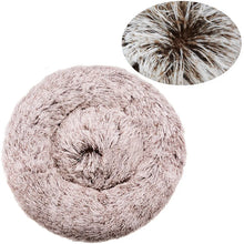 Round Plush Dog Bed – Deep Cushioned Nest for Medium & Large Dogs