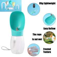 Portable Pet Water Bottle — 300ml Leak-Proof Drinking Bowl for Walks