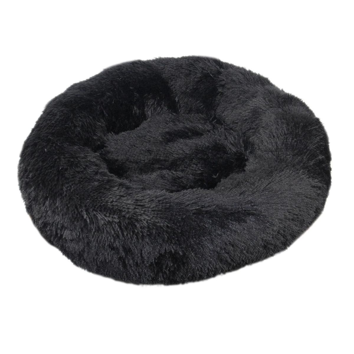 Round Plush Pet Bed — Cat & Dog Cave Bed, Ultra-Soft Winter Warm