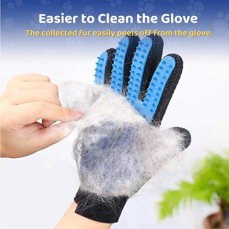 2-Sided Grooming Glove Kit — Deshedding & Bath Cleaning Gloves