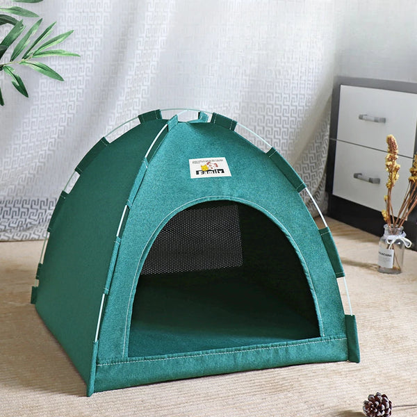 Four Seasons Pet Tent – Foldable Breathable House for Cats & Dogs