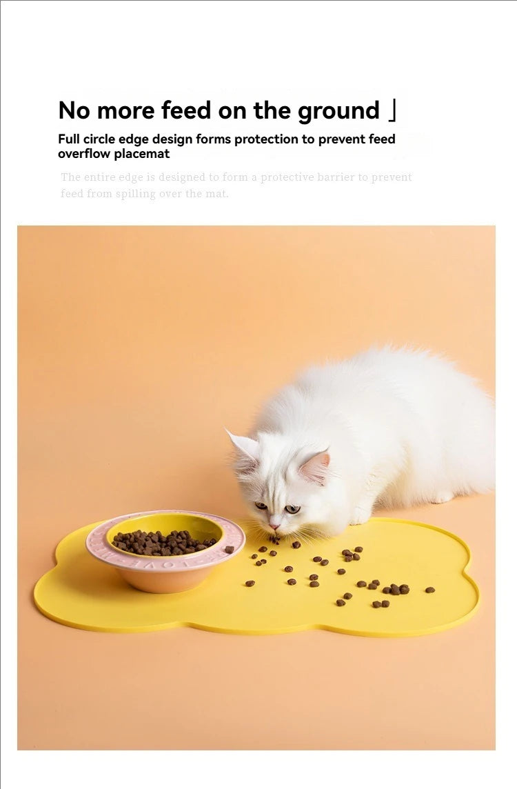 Silicone Pet Feeding Mat — Waterproof Non-Slip Bowl Mat