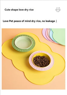 Silicone Pet Feeding Mat — Waterproof Non-Slip Bowl Mat