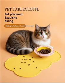 Silicone Pet Feeding Mat — Waterproof Non-Slip Bowl Mat
